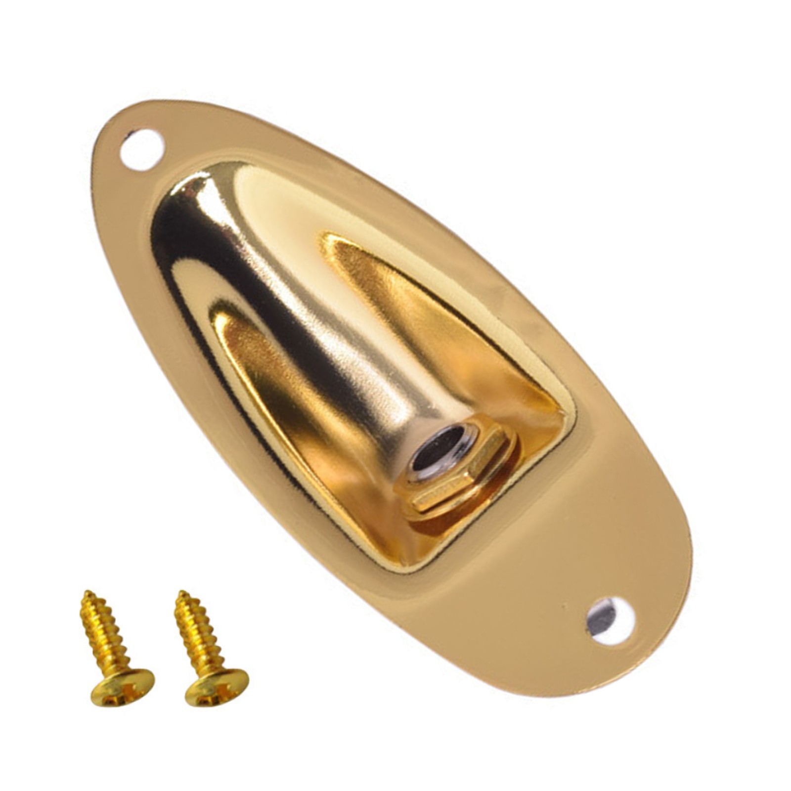Boat Style Loaded Jack Socket Cover Plate For Strat Stratocaster Electric Guitar