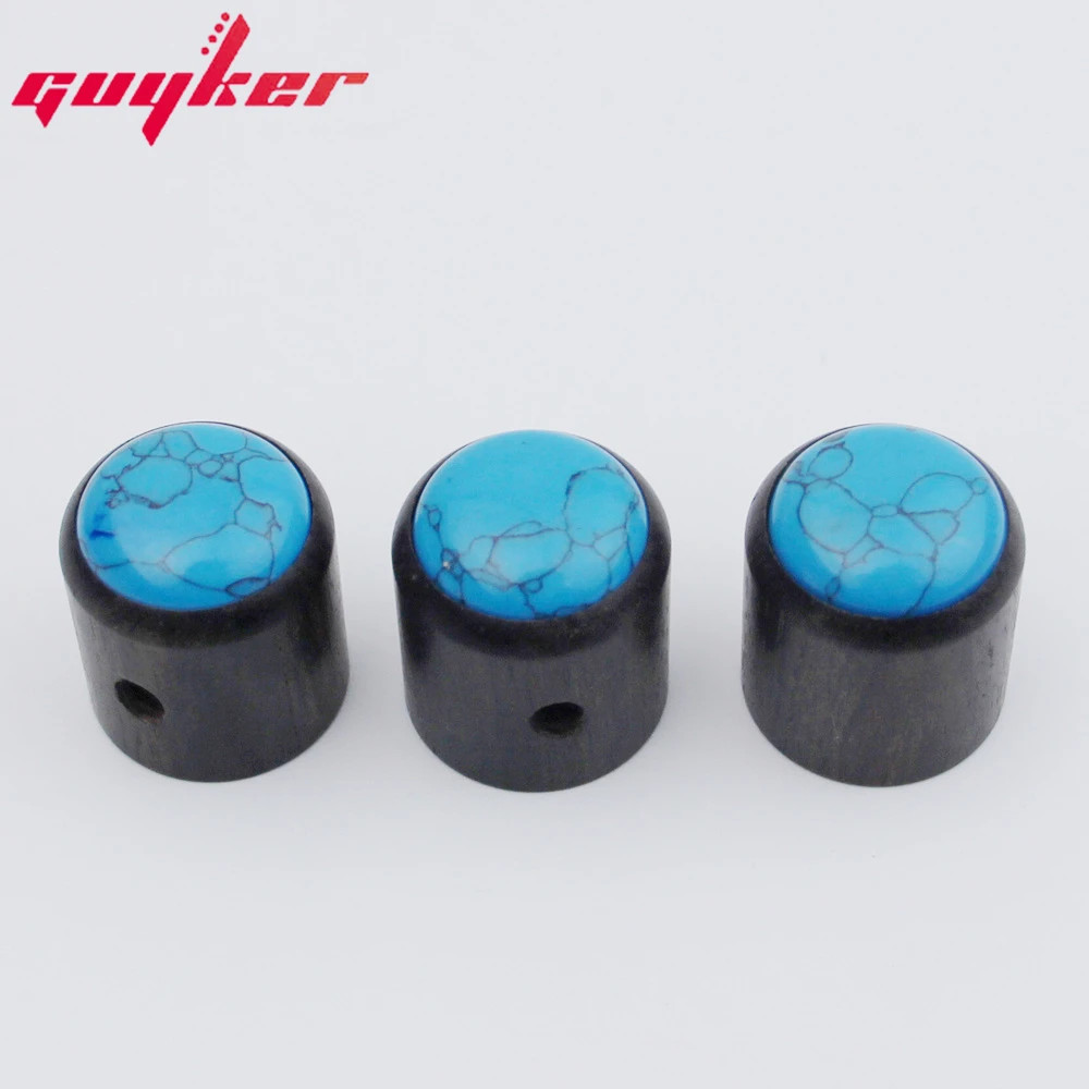 3PC Guyker Potentiometer Control Knobs Speed Tone for Electric Guitar or Bass
