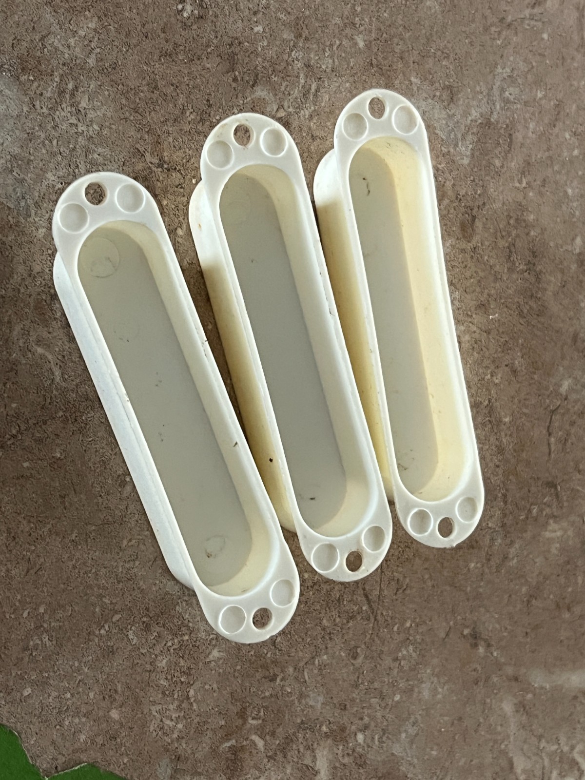 1982 1983 Fender Bullet set guitar pickup covers white