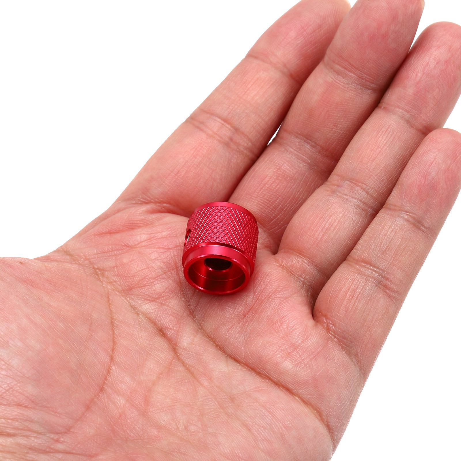6 Pcs Aluminium Knobs, 1/4″ (6mm) with Arrow Indicator, 5/8″ Red