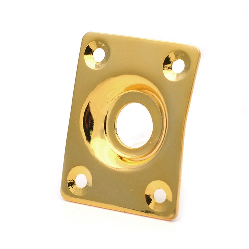 Guitar Output Metal Jack Plate Square With Screws For Electric Bass Guitar o