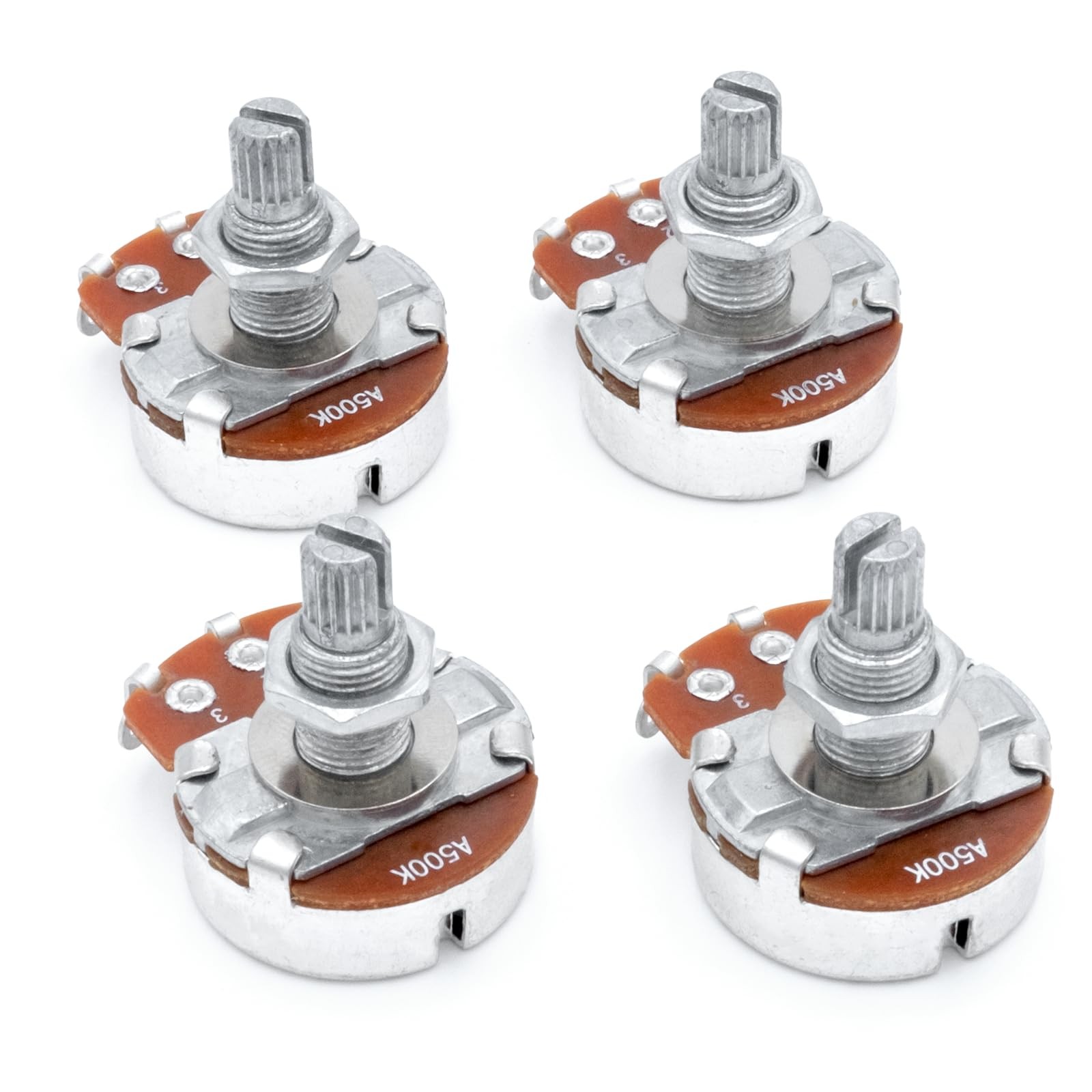 4PCS Guitar Potentiometer Volume Taper Pots for Electric or Bass Guitar 18mm