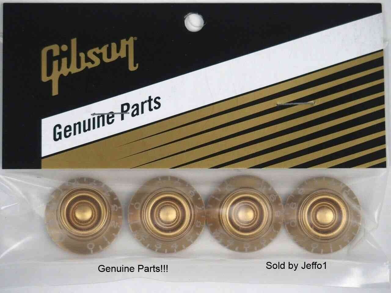 GIBSON® Top Hat Knobs PRHK-020 Gold Set Les Paul SG ES Genuine USA “Real Deal”