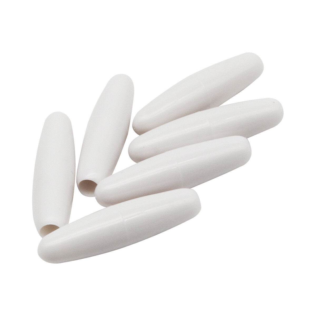 New 6pcs White Guitar Tremolo Arm Tip Cap Single Locking Tremolo Bar Tip Caps