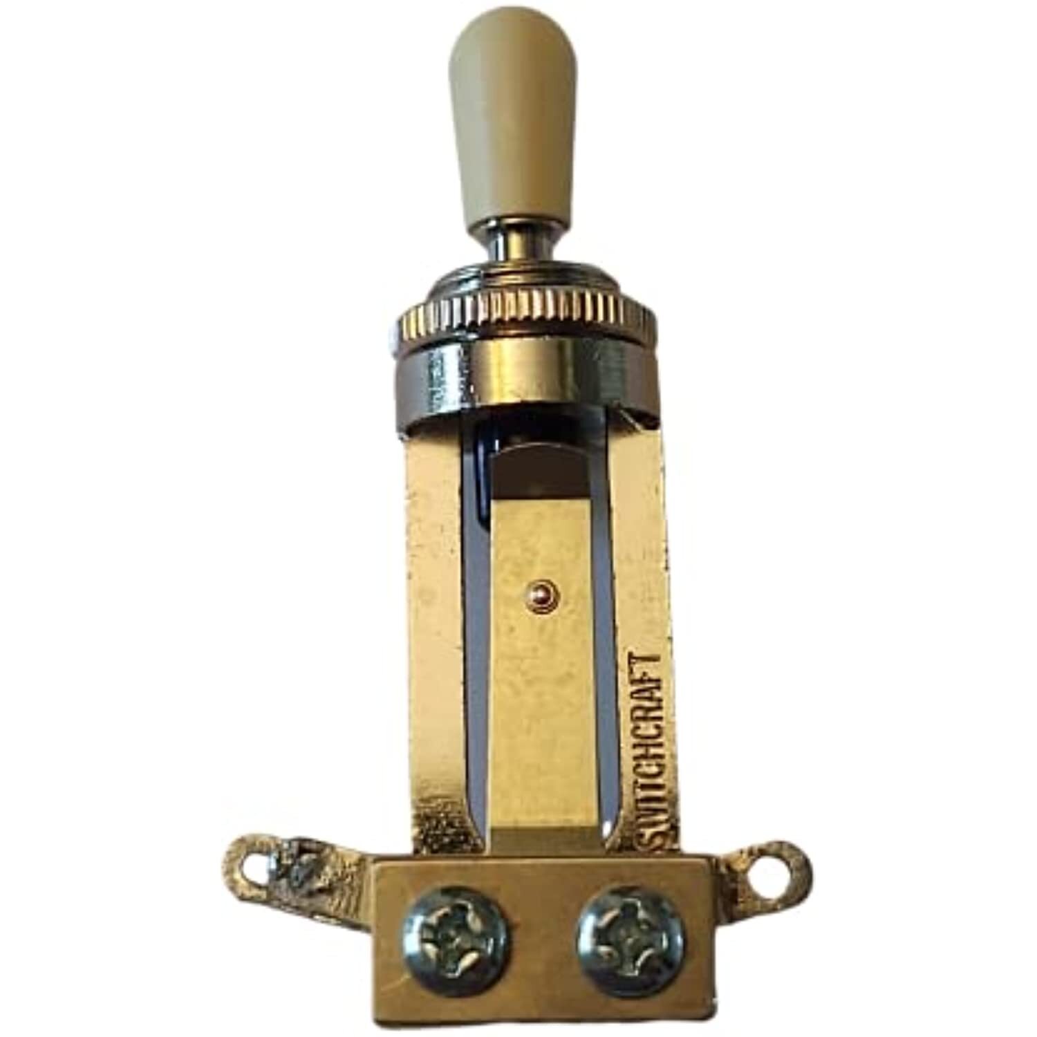 Switchcraft Long Straight 3-way USA Toggle Switch for Les Paul with Cream Tip