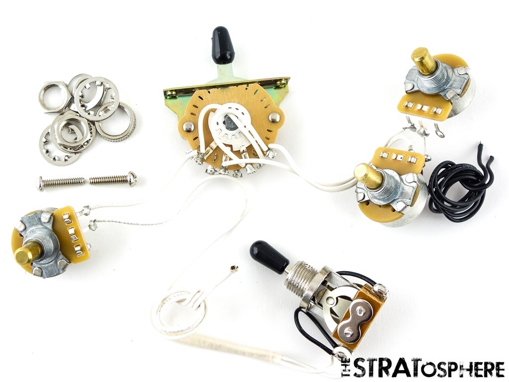 Fender Tom Morello Stratocaster Strat, CTS POTS 5 SWITCH, Kill Switch 250K!