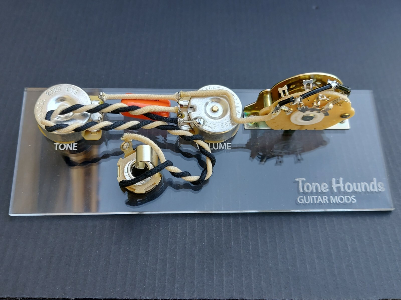Tone Hounds .022uF Orange Drop WIRING HARNESS / Assembly for Fender Telecaster