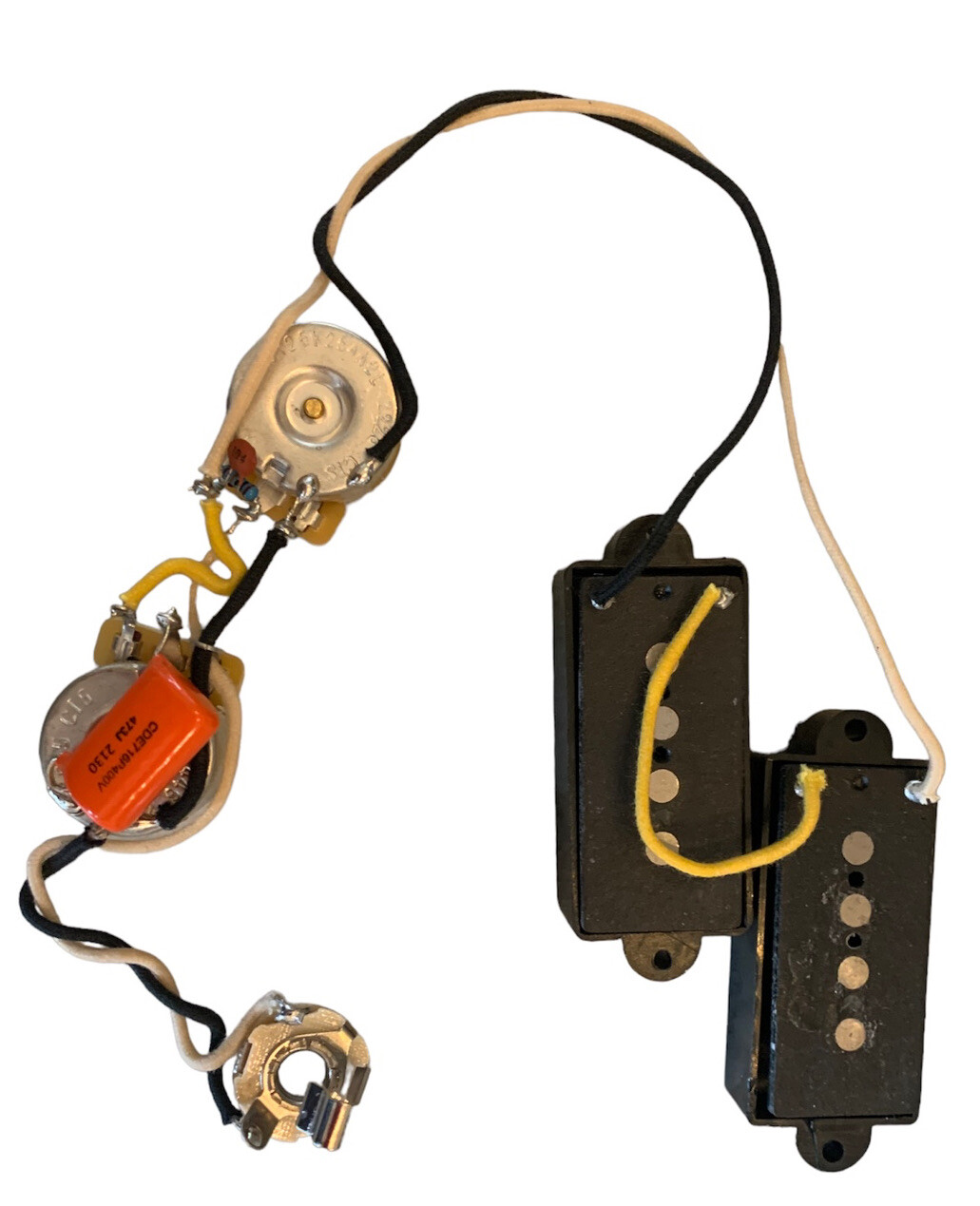 Fender P-Bass Harness CTS,A&L, & Orange Drop .047 Cap! With Vintage Style Pickup
