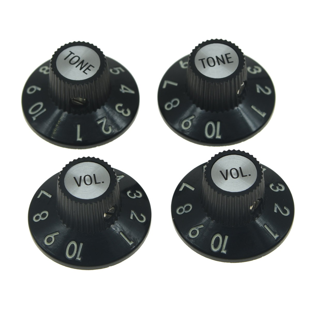 2x Volume/Tone Witch Hat Knob Guitar Knobs for 72 Tele Custom/Vintage Jazzmaster