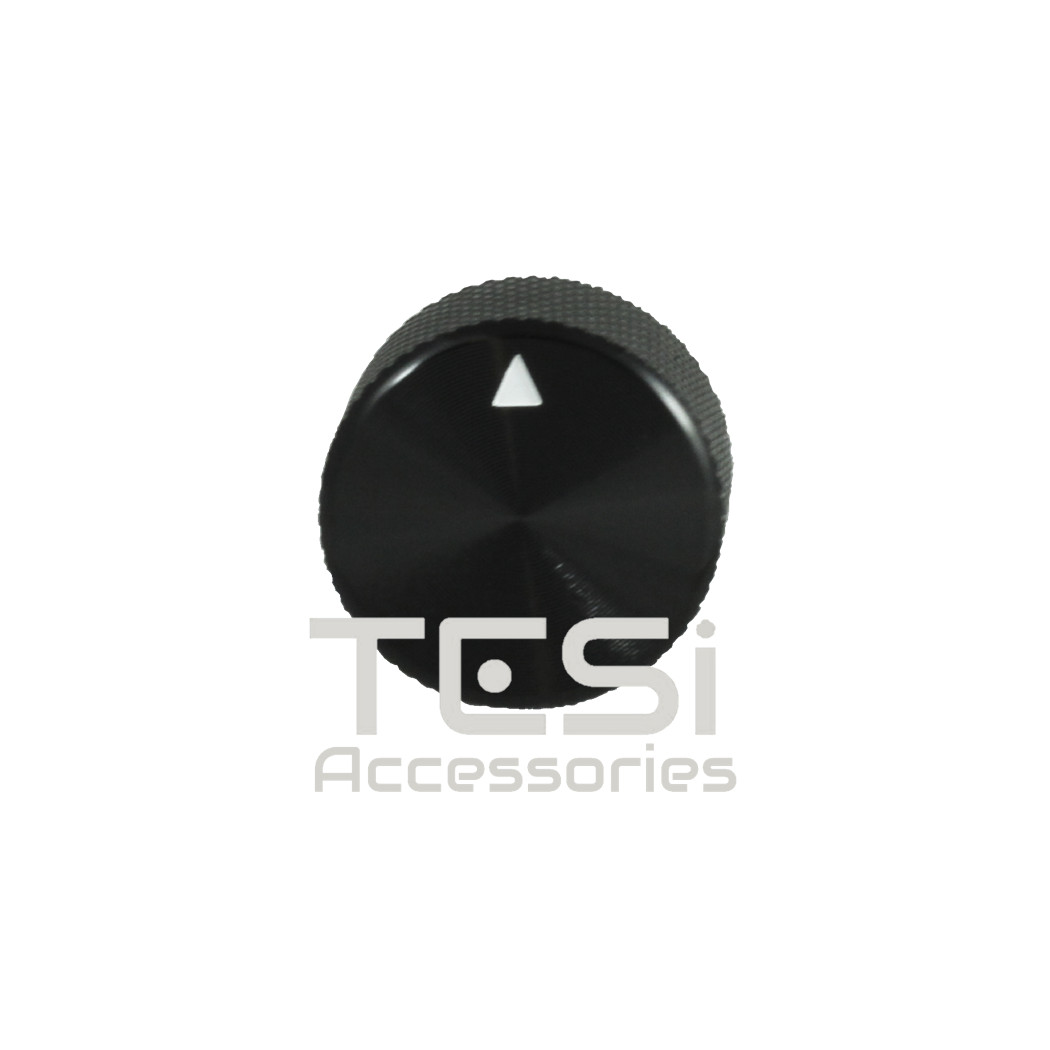 Tesi 20mm x 18mm Small Machined Aluminum Knob Black