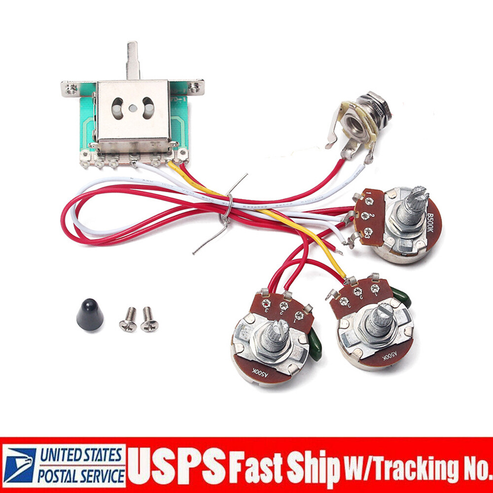 Electric Guitar Wiring Harness 5 Way Toggle Switch Set for ST Strat stratocaster