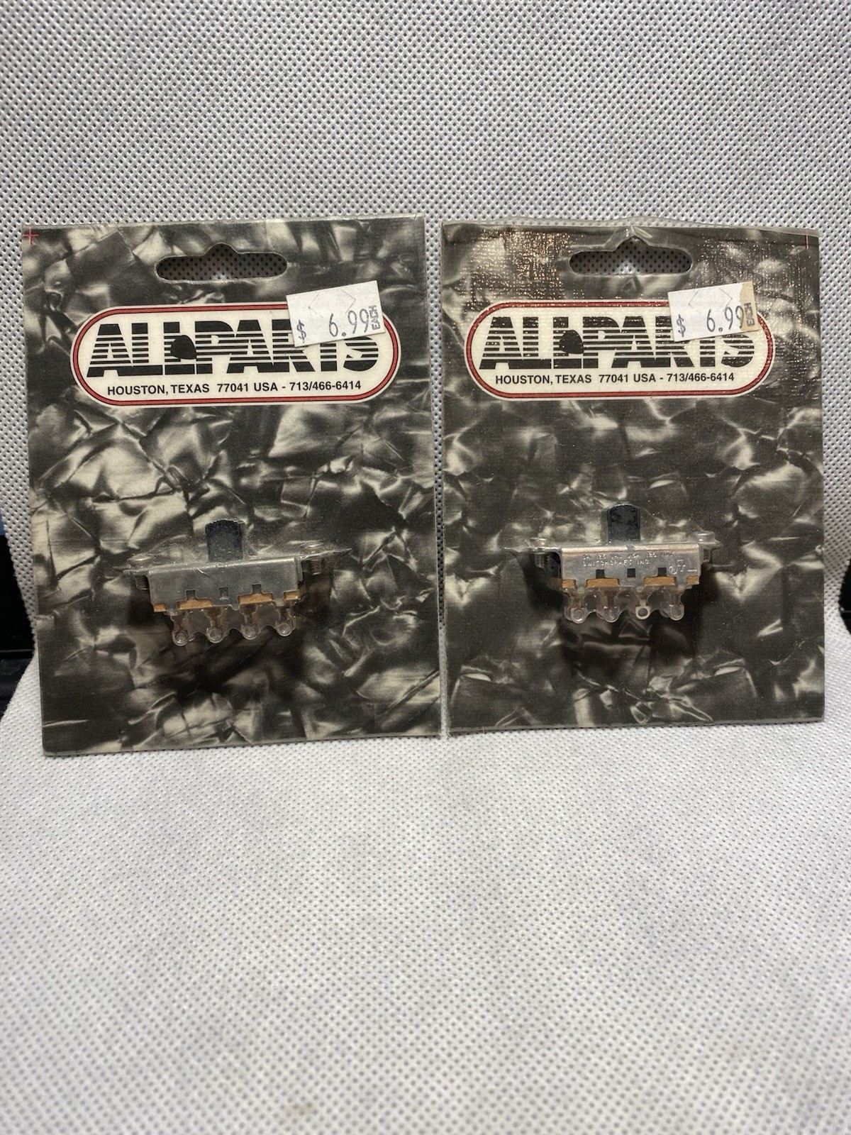 (2) All Parts EP EP 0261-023 On Off On Slide Switchs For Mustang Brand New