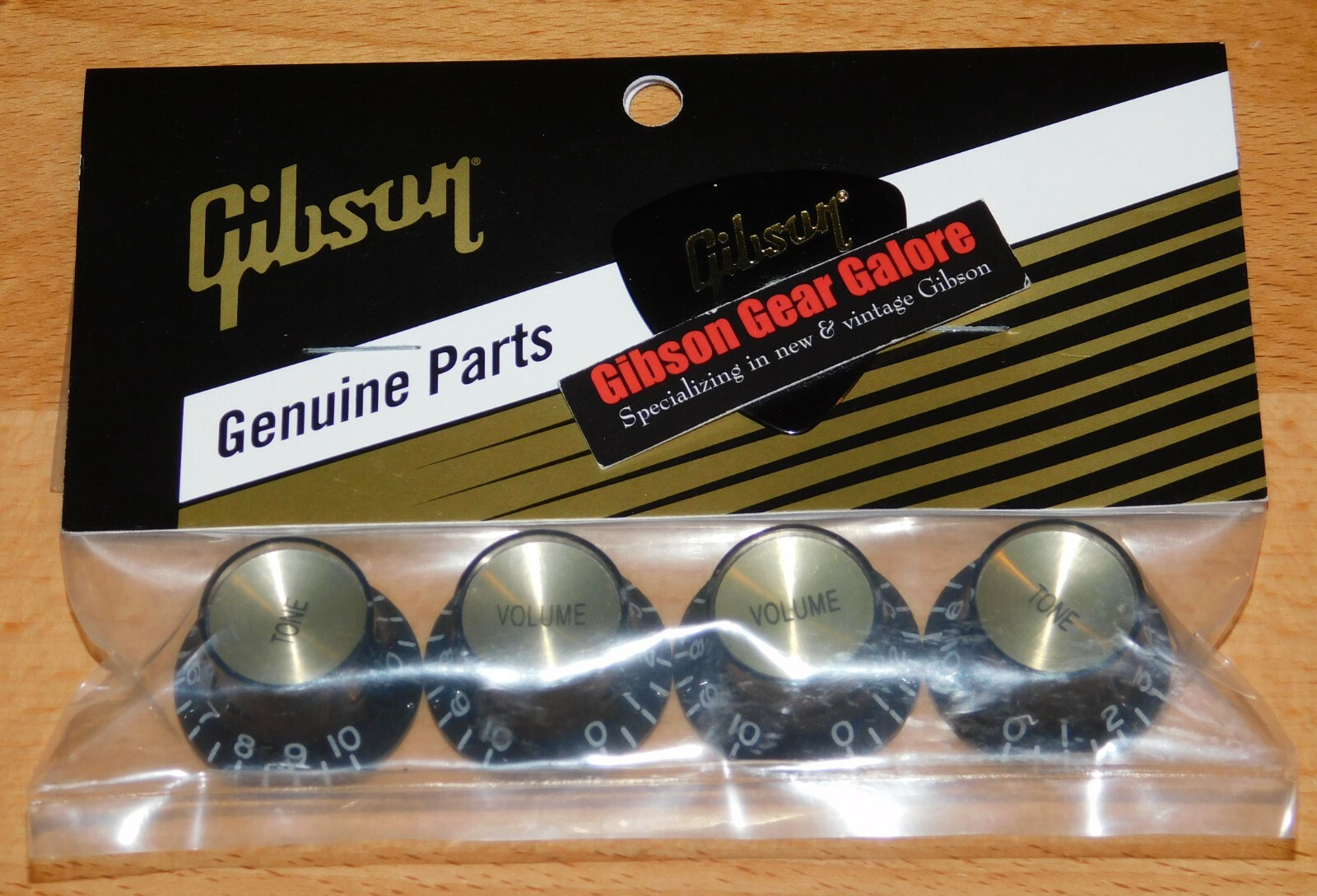 Gibson Les Paul Knobs Set Black Reflector Top Hat Guitar Parts R9 SG Custom ES