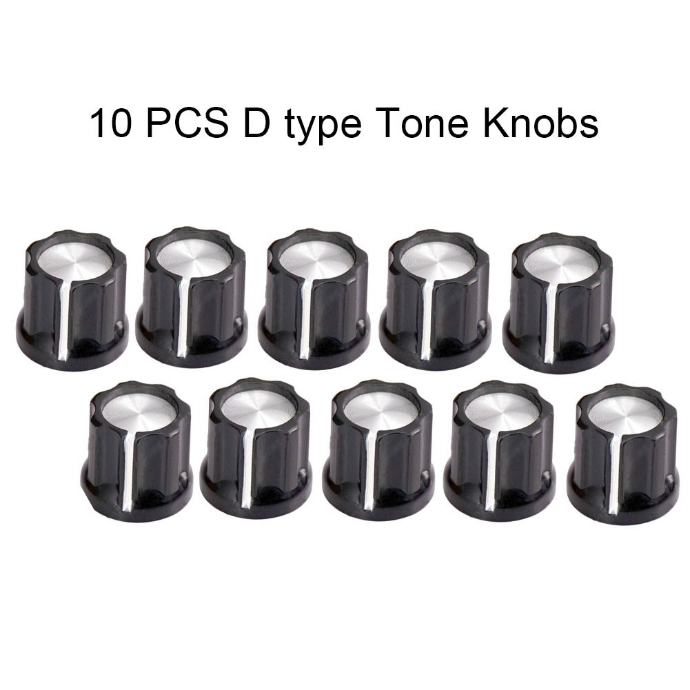 High Quality Tone Knobs Black Knob Plastic+Aluminum Sheet Potentiometer