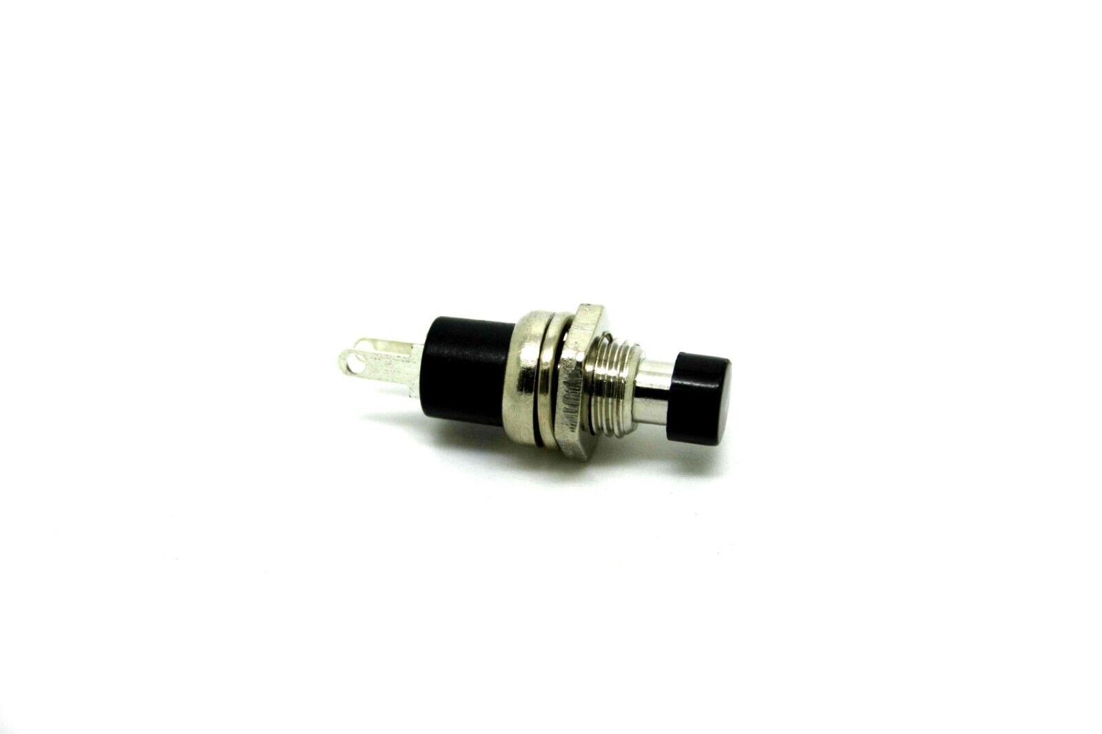 MINI BLACK PUSHBUTTON KILLSWITCH SPST NORMALLY OPEN CONTACT