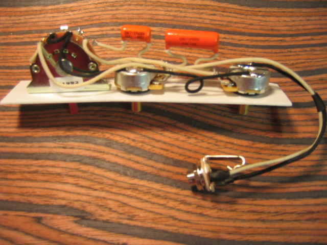 Wiring Harness for Esquire – Modded Eldred with TRUE BYPASS – Orange Drops