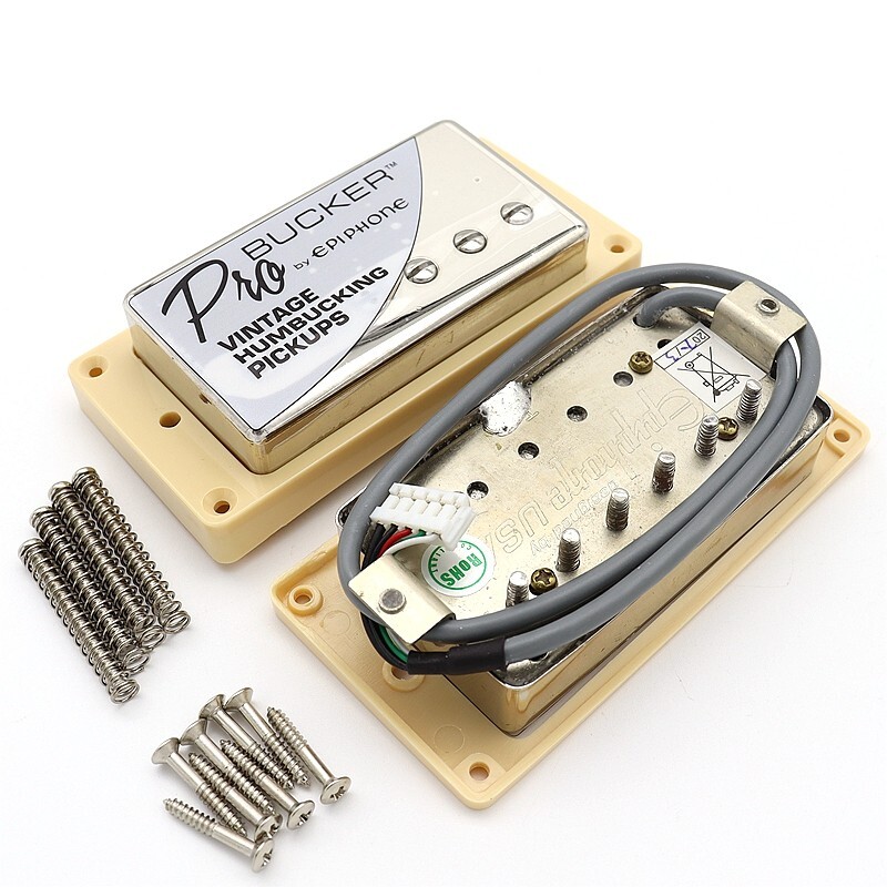 ProBucker Alnico Electric Humbucker Pickup Nickel w/Wiring Harness for EPI LP SG