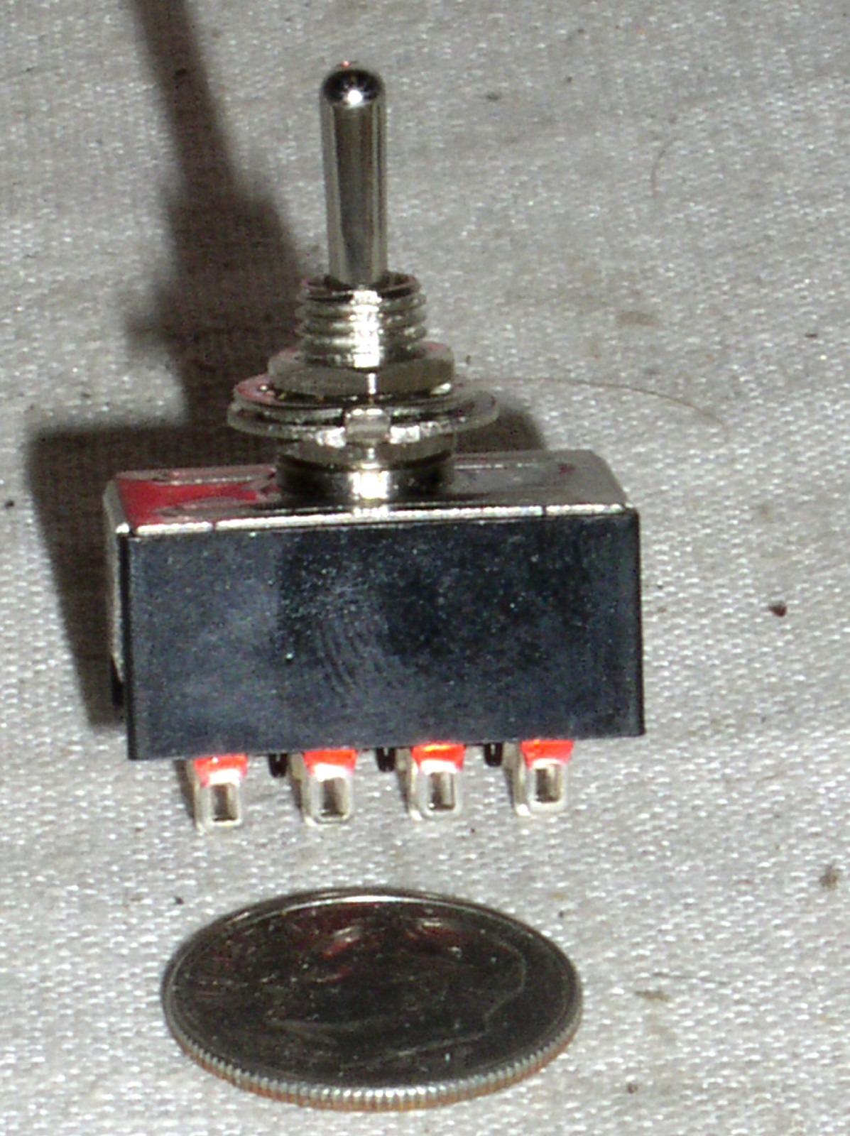 MINI TOGGLE 4PDT 4P2T ON-OFF-ON 4 MULTI POLE SWITCH 125V 6A AC DC CENTER OFF USA