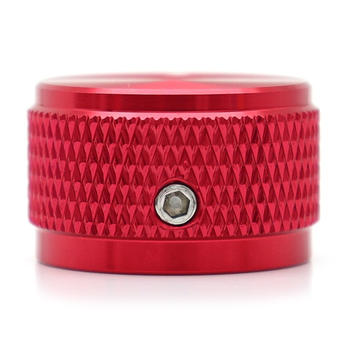 2pcs Red Guitar Knobs Aluminum Alloy Volume Audio Potentiometer Control Knobs