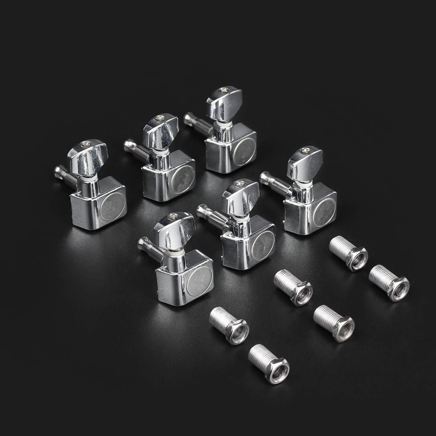 6 Right Electric Guitar Tuners Tuning Pegs Keys Metal Heads For Fender ST TL d