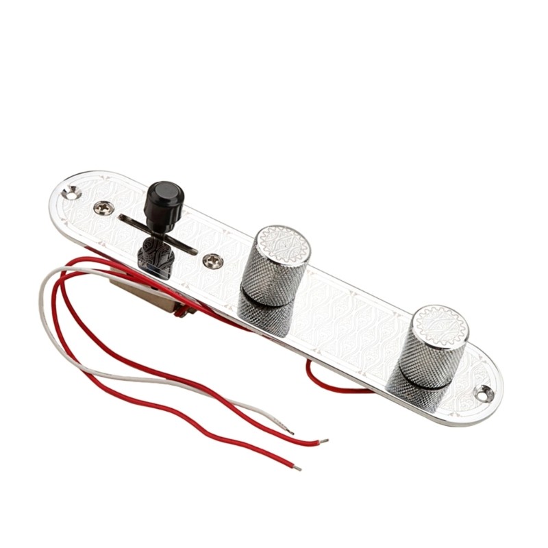 3 Way Guitar Control Plate Wired Loaded Prewired Control Plate with 3 Way Switch