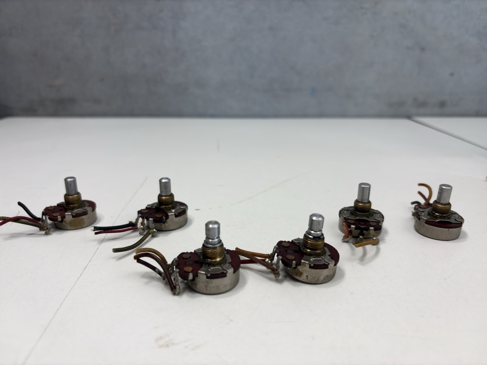 Tested 1966 CTS Potentiometer Lot 25k LIN 100k REV AUD Set of 6