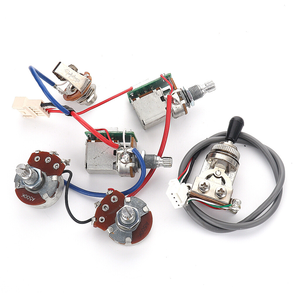 1Set Electric Guitar Pickup Wiring Harness Push Pull Pots for LP SG Style Guitar