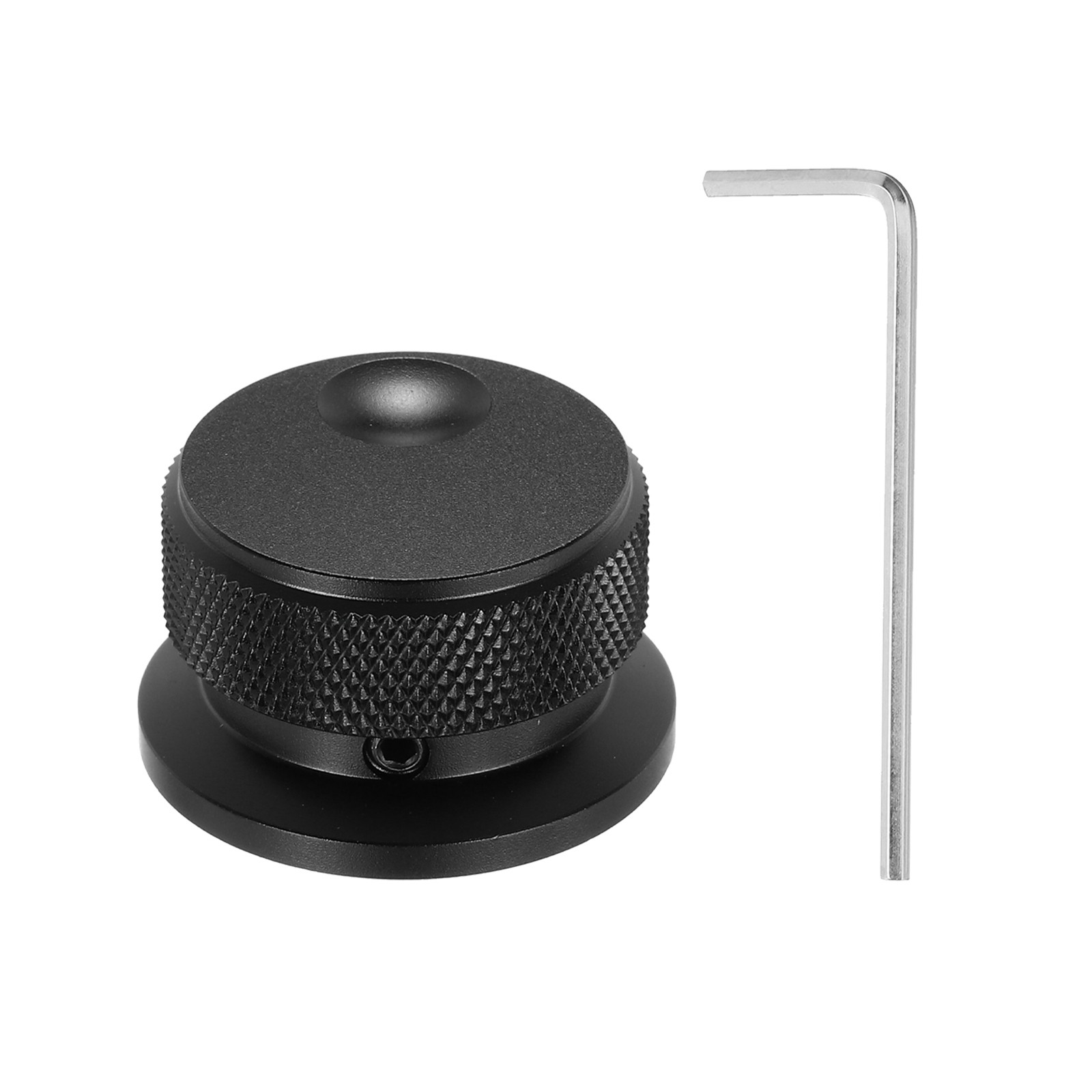 1 Pcs Aluminium Potentiometer Knobs,Oval Groove Indicator, 4/5″ Black(34x20mm)