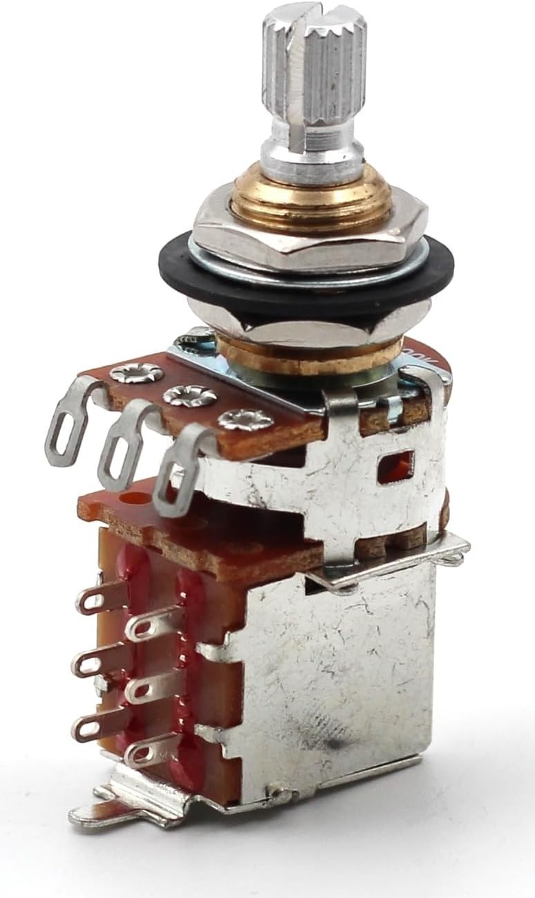 500K Short Split Shaft Potentiometer – Versatile Push/Pull Guitar Modifications