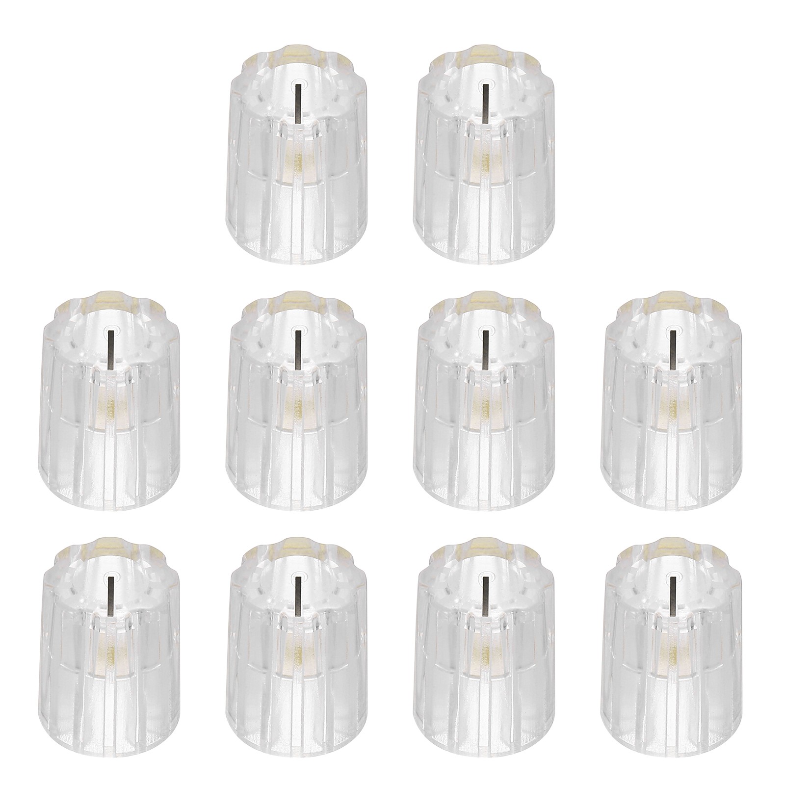 10pcs Clear Guitar Effect Pedal Knob, 5/8″ Plastic Electric Guitar Knobs