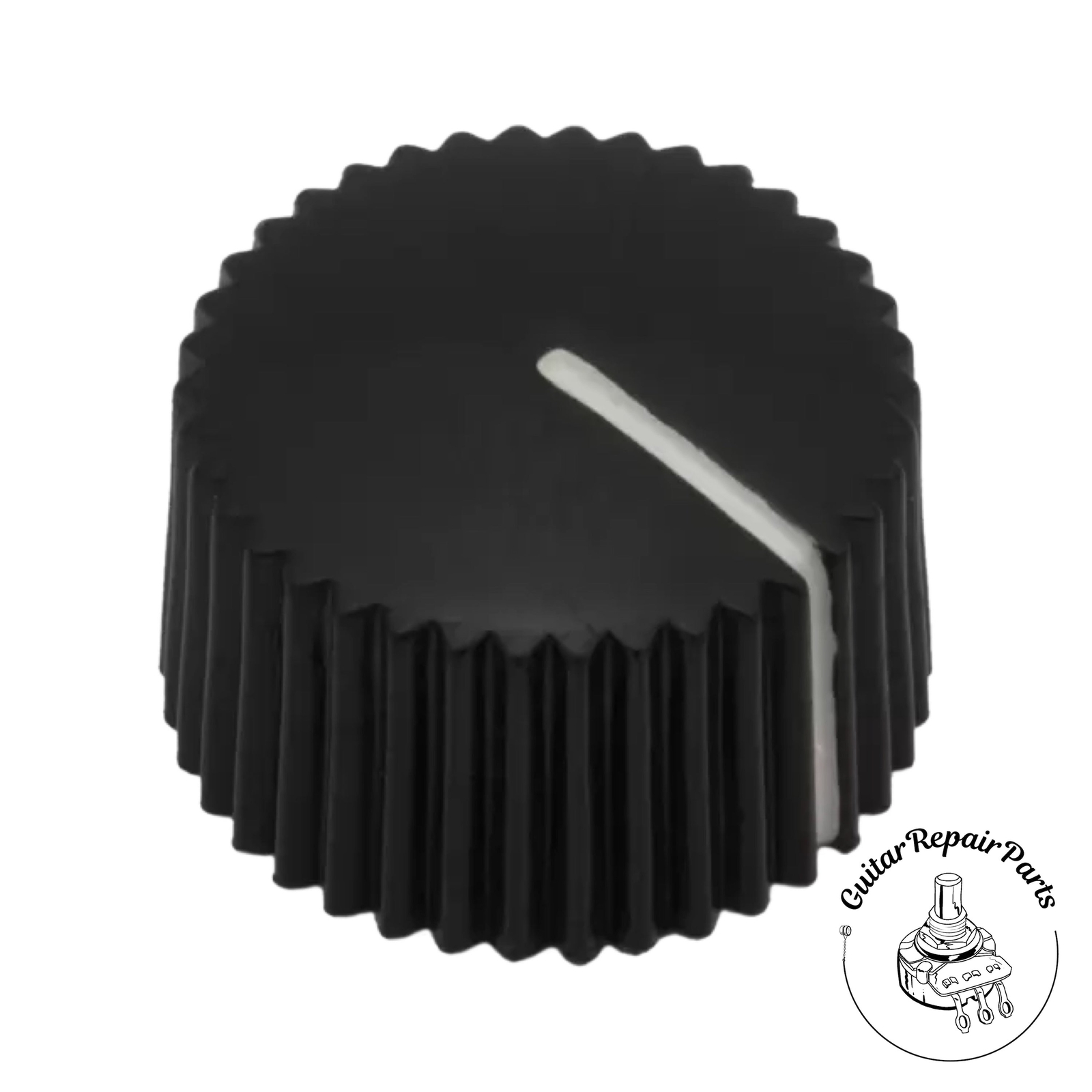 Cupcake Style Radio Amplifier Knob w. Indicator (1 pc) – Black