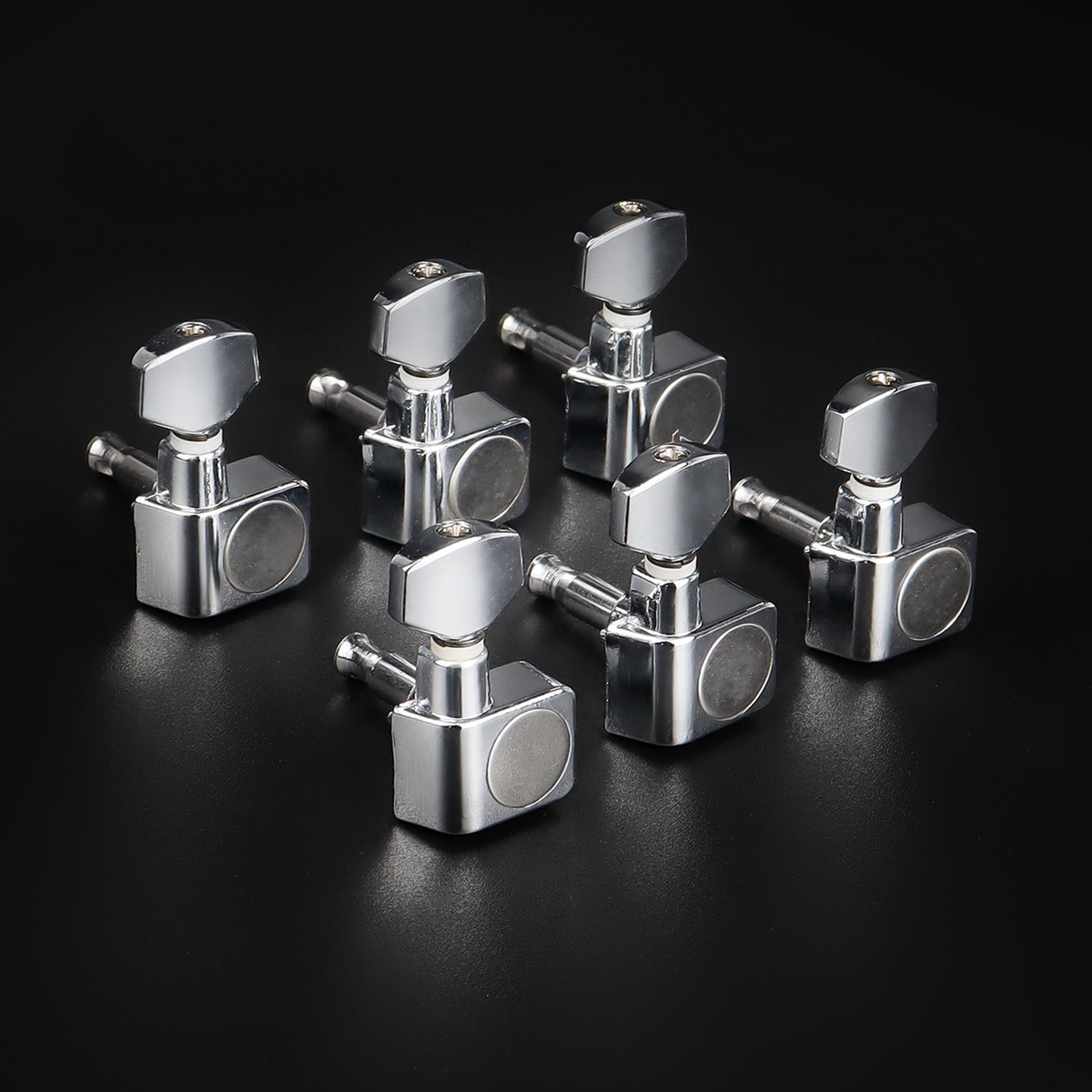 6 Right Electric Guitar Tuners Tuning Pegs Keys Metal Heads For Fender ST TL d