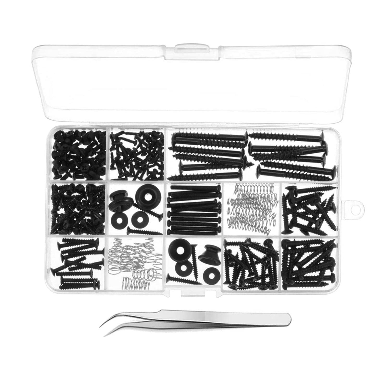 254 Pcs Guitar Screws Kit for Electric Guitar Bridge Pickup Pickguard Tuner