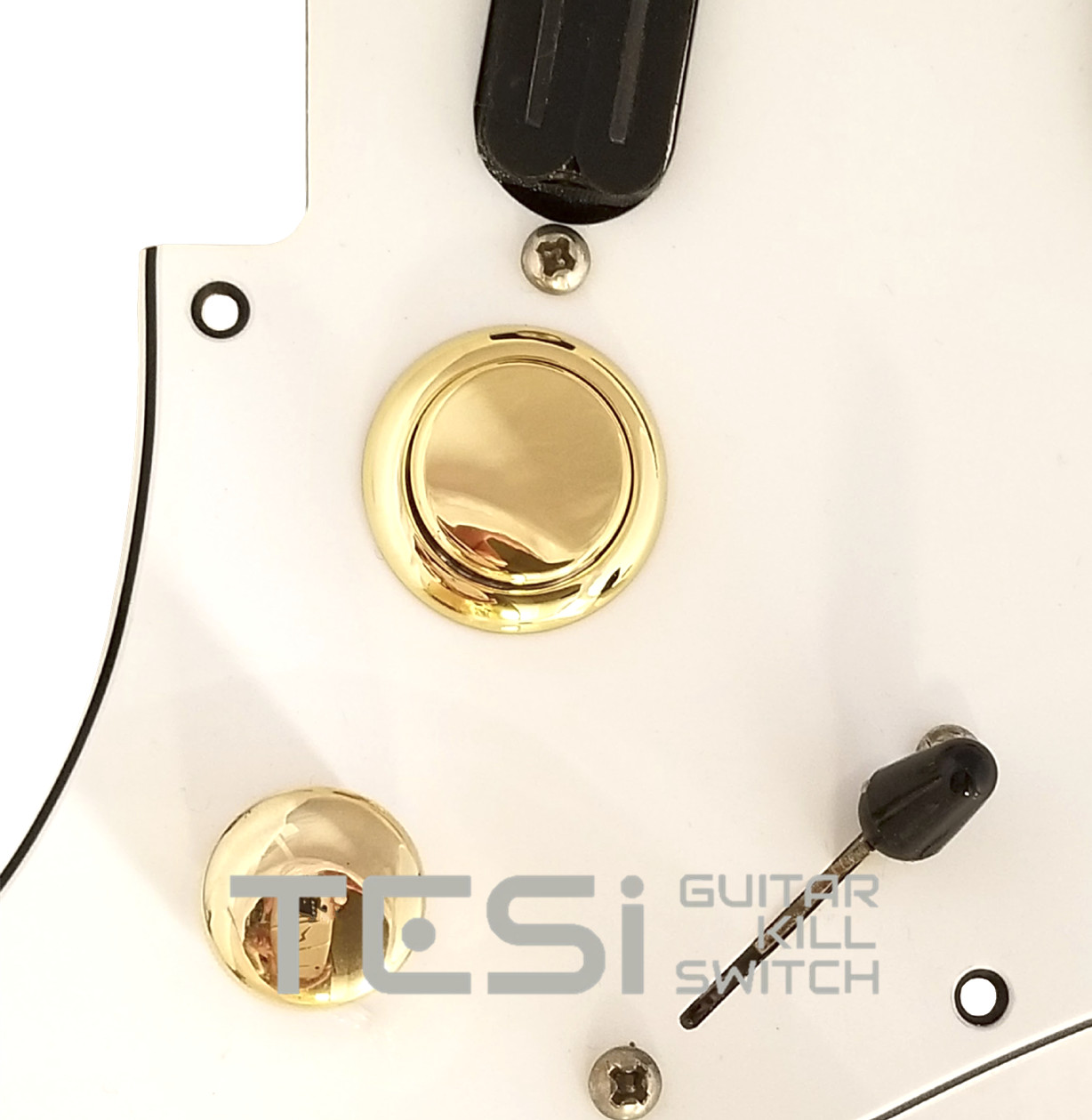 Tesi DITO Metallic 24MM Momentary Arcade Button Guitar Kill Switch Gold