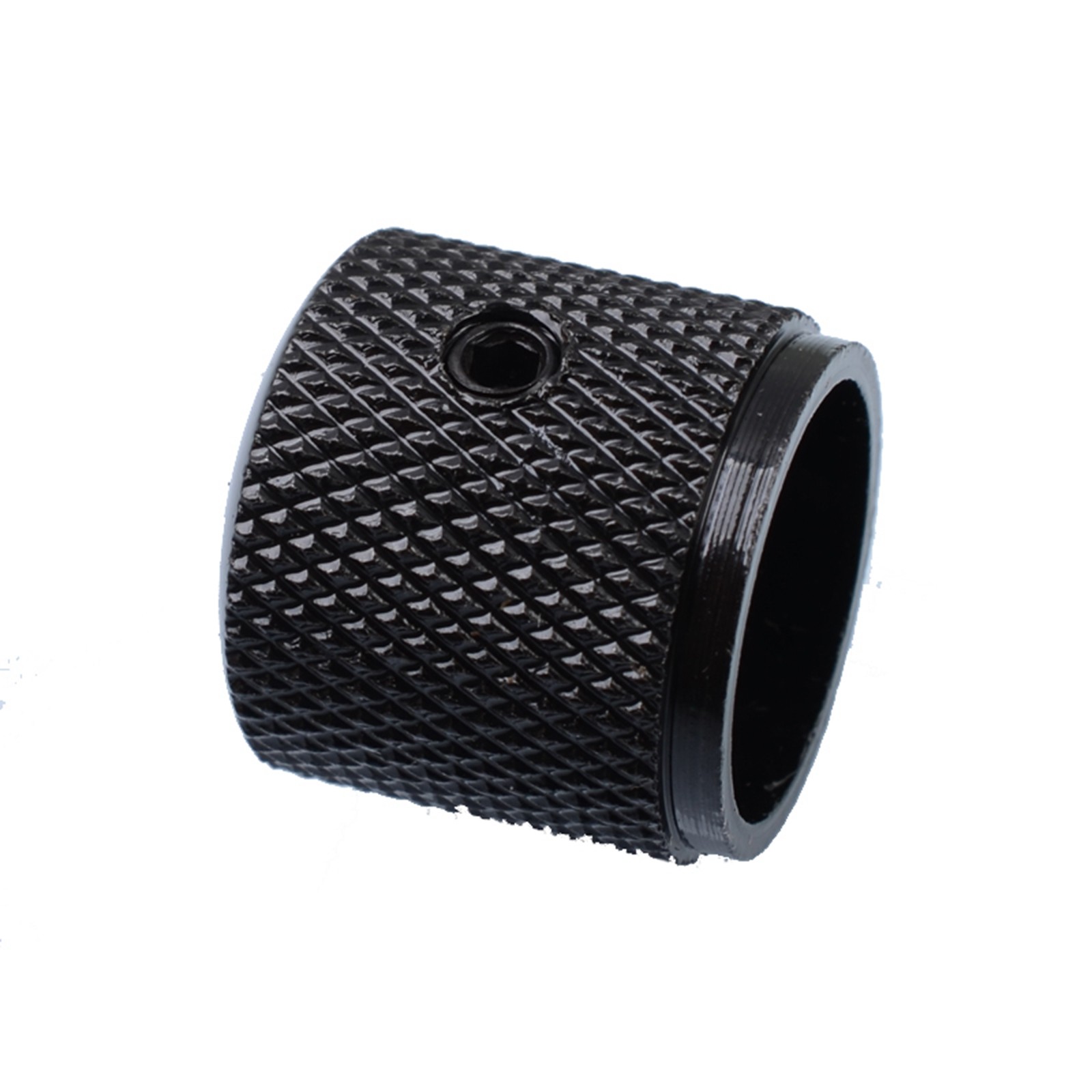 3pcs Black Metal Electric Bass Guitar Volume Tone Control Knobs Dome Knobs