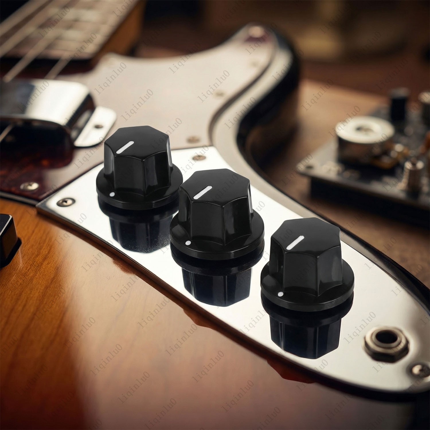 1/5/10Pcs Black Guitar Bass Knob Volume Tone Control for Jazz Bass – 2Size (S/L)