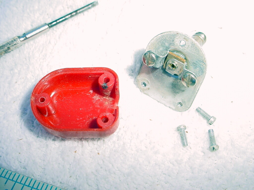 Vintage Red Switchcraft 1/4″ Phone Plug Jack Guitar Amps