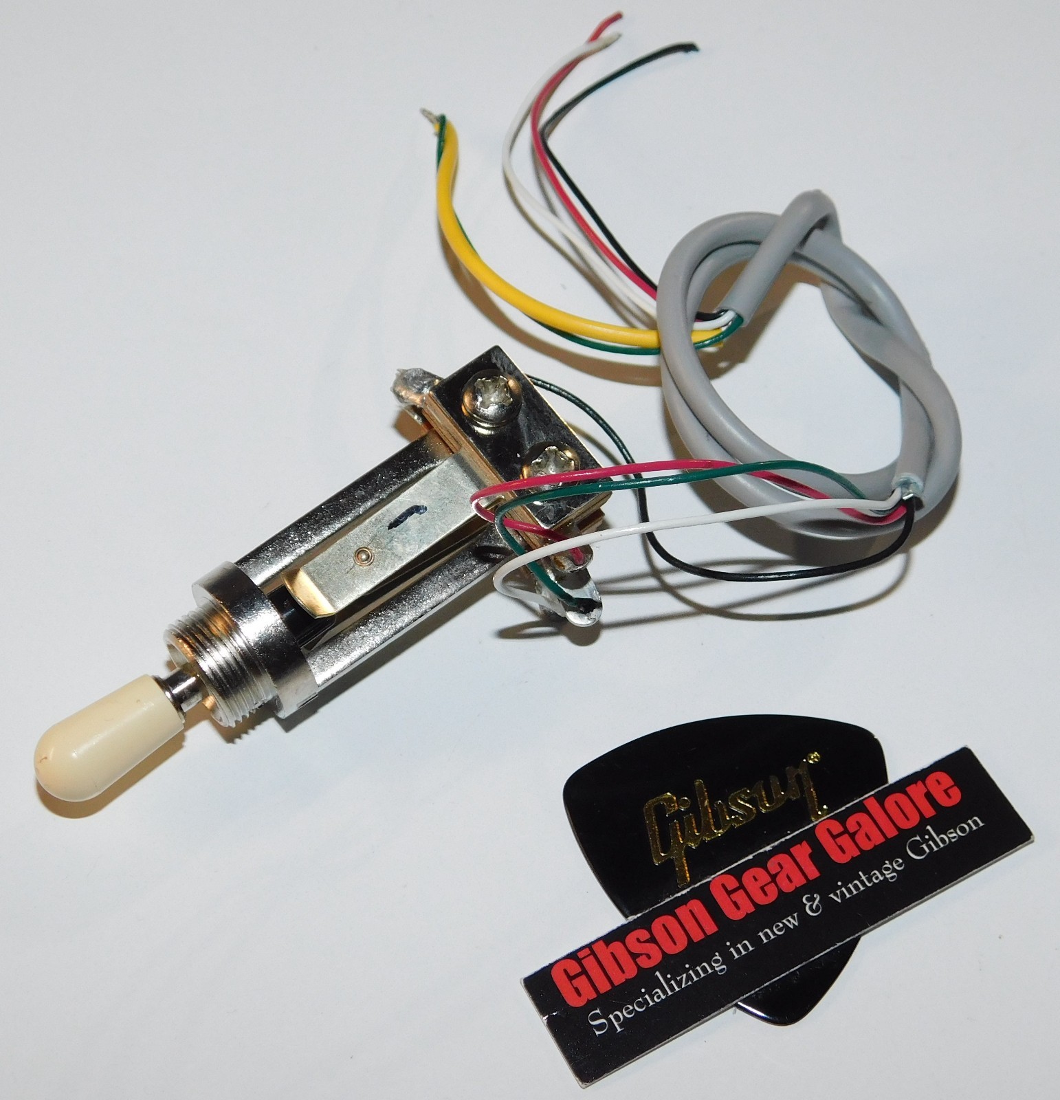 Gibson Les Paul Custom 70’s 3 Way Switch Assembly Long Guitar Parts Project Tip