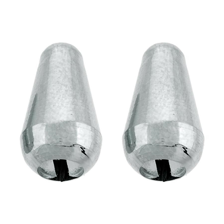 NEW – Switch Knob (2) For USA Fender Strat Switches – CHROME