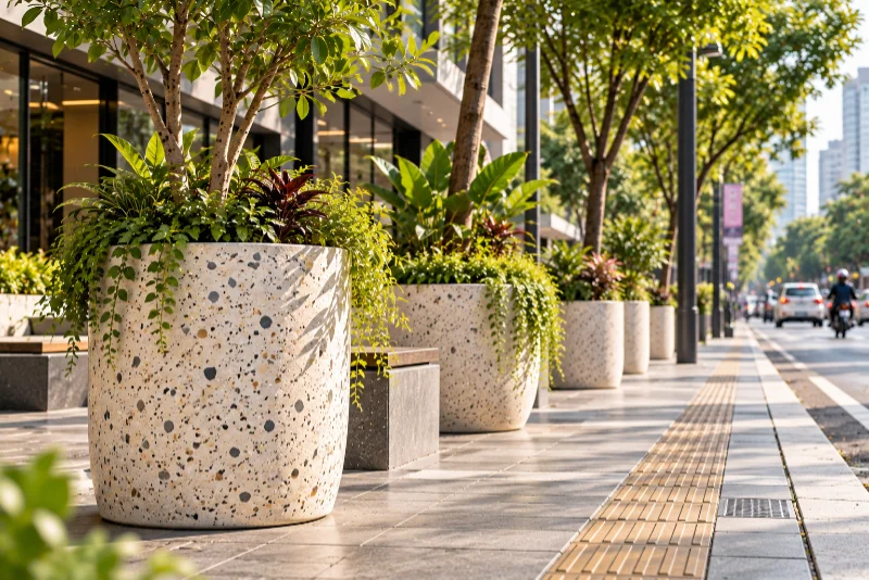 Pot Teraso Minimalis untuk Interior dan Outdoor yang Estetik